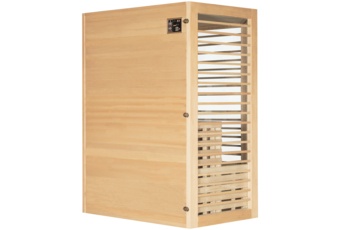 Sauna hybrydowa narożna Nordum Combi 3-osobowa naturalna