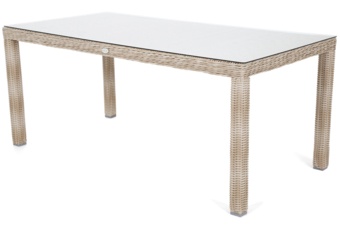 Meble ogrodowe technorattanowe Bristol 180 cm Beige / Beige Melange 6+1