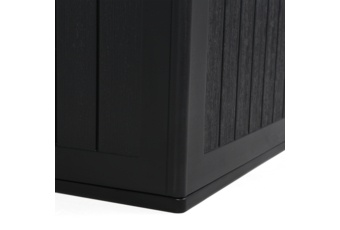 Skrzynia ogrodowa wzmocniona Gotland 567 l Black