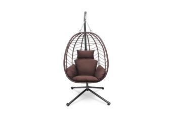 Fotel wiszący kokon Lugo Black / Brown