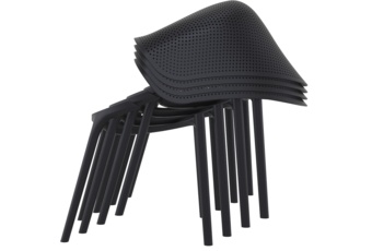 Krzesło Siesta Sky czarne na taras i balkon Krzesło Siesta Sky Black