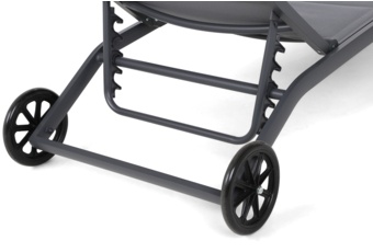 Leżak ogrodowy aluminiowy Ibiza szary II gat. Leżak ogrodowy aluminiowy Ibiza Grey / Window Grey II. gatunek