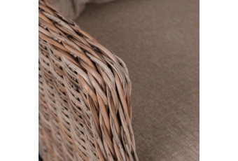 Fotel technorattanowy Bristol Relax Ginger / Brown Melange - regulowany Fotel technorattanowy Bristol Relax Ginger / Brown Melange
