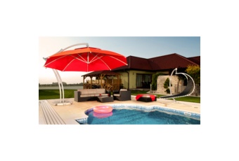 Parasol ogrodowy Litex Garden Ibiza 420 cm zielony