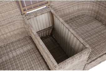 Sofa ogrodowa Milos Plus Beige / Beige Melange