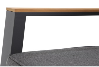 Meble ogrodowe aluminiowe Rimini Dark Grey / Grey Melange