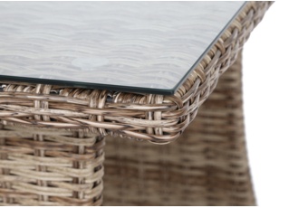 Narożny zestaw mebli ogrodowych Bergamo Ginger / Brown Melange