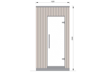 Sauna fińska zewnętrzna Leil® Saunas Viva 120 1-osobowa