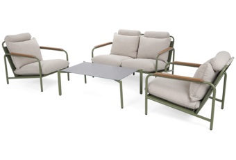 Meble ogrodowe aluminiowe Como Green / Signal White