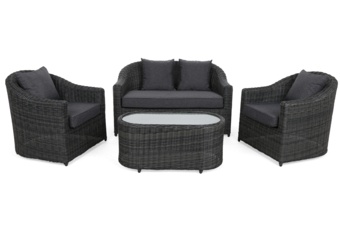 Meble ogrodowe technorattanowe Modena Grey / Grey Melange