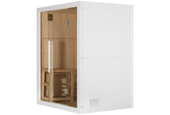Sauna fińska EA3 White z piecem - biała - dla 3 osób Sauna fińska EA3 White z piecem