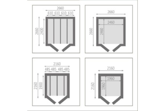 Domek ogrodowy Megiw Ognik 216 x 216 cm