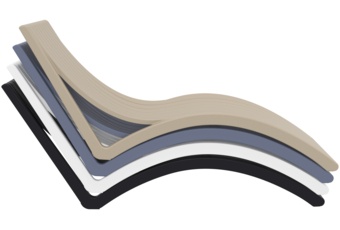 Leżak ogrodowy Siesta Slim White