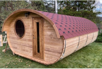 Sauna fińska zewnętrzna Hobbit Large CLT 500 x 400 cm