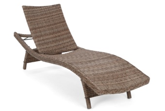 Zestaw leżaków ogrodowych z technorattanu Marbella Ginger / Brown Melange ze stolikiem