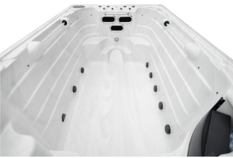 Basen ogrodowy z przeciwprądem i hydromasażem Hanscraft Valhalla 580 x 230 cm - całoroczny - 66 dyszy Basen ogrodowy z przeciwprądem i hydromasażem Hanscraft Valhalla 580 x 230 cm