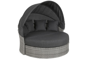 Sofa ogrodowa z baldachimem Sydney Light Grey / Grey Melange