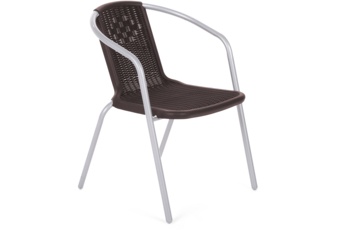 Krzesło metalowe Summer Basic Silver / Brown