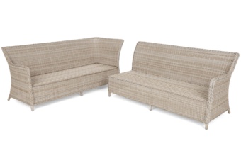 Narożnik ogrodowy technorattanowy California Beige / Beige Melange