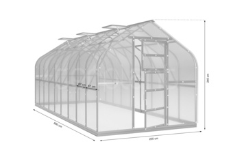 Szklarnia ogrodowa z poliwęglanu Terplant Pro 2,5x6 m