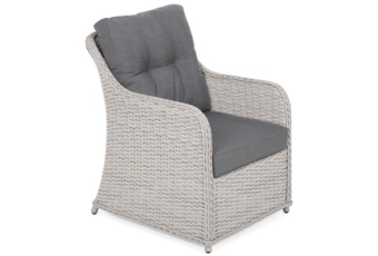 Meble ogrodowe technorattanowe Bergamo White / Grey