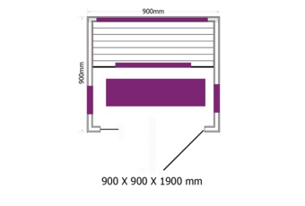 Sauna infrared Nordum Solea 1-osobowa naturalna - z jodły kanadyjskiej Sauna infrared Nordum Solea 1-osobowa naturalna