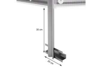 Szklarnia z poliwęglanu 2x4 m Terplant Comfort, poliwęglan 4 mm Szklarnia ogrodowa z poliwęglanu Terplant Comfort 2x4 m