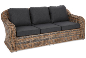 Meble ogrodowe technorattanowe Foggia Ginger Melange / Dark Grey