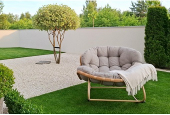 Fotel technorattanowy Palermo Beige / Light Grey