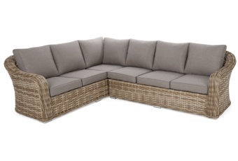 Narożny zestaw mebli ogrodowych Foggia Beige / Beige Melange