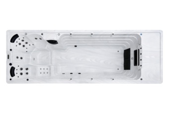 Basen ogrodowy z przeciwprądem i hydromasażem Hanscraft Freya 650 x 230 cm