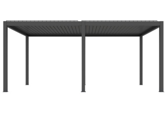 Pergola ogrodowa elektryczna Schatler Nova Lux Alu 8x4 m z oświetleniem LED