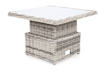 Narożny zestaw mebli ogrodowych Foggia Basic Light Grey / Grey