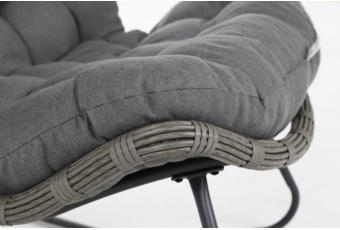 Meble technorattanowe Palermo szare - dla 4 osób Meble ogrodowe technorattanowe Palermo Grey / Grey