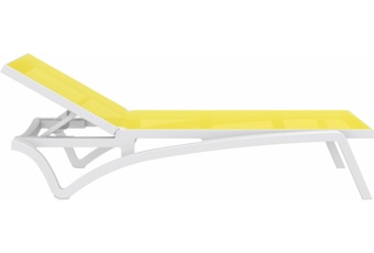 Leżak ogrodowy Siesta Pacific White / Yellow