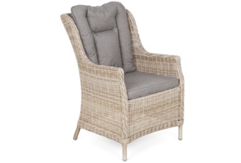 Meble ogrodowe technorattanowe Bristol Round Elegant 180 cm Beige / Beige Melange 8+1 - beżowe - dla 8 osób Meble ogrodowe technorattanowe Bristol Round Elegant 180 cm Beige / Beige Melange 8+1
