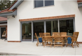 Meble ogrodowe drewniane Akacja Oval 165+60+60 cm 10+1