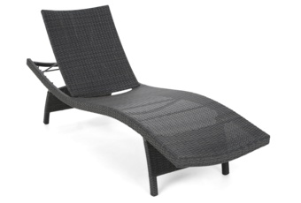 Leżak ogrodowy technorattanowy Marbella Grey / Grey Melange