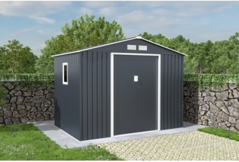 Domek narzędziowy szary Oslo 277 x 191 cm Domek narzędziowy Oslo 277 x 191 cm Grey