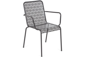 Krzesło ogrodowe metalowe Maja Square Grey