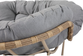 Fotel technorattanowy Palermo Beige / Light Grey