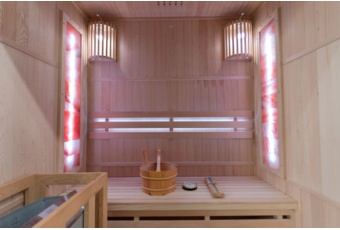 Sauna fińska Nordum Solea 3-osobowa brązowa