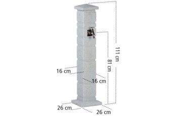 Punkt poboru wody MPI Romana czarny granit