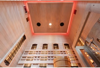 Sauna hybrydowa Nordum Combi 3-osobowa naturalna - fińska i infrared Sauna hybrydowa Nordum Combi 3-osobowa naturalna