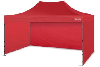 Namiot handlowy 450 x 300 cm czerwony