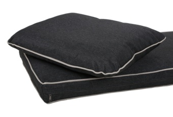 Narożny zestaw mebli ogrodowych Termoli White / Grey