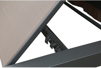 Łóżko ogrodowe Bali Grey / Brown Melange