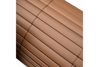 Mata PVC na ogrodzenie 200 x 500 cm brązowa