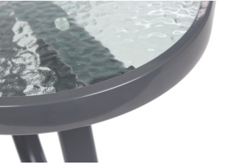 Meble ogrodowe metalowe Sevilla 145 cm Atlanta Grey / Brown Triangles 6+1