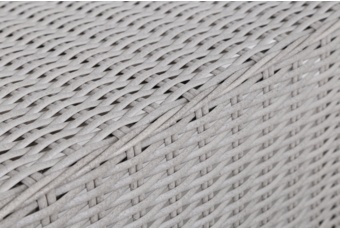 Narożny zestaw mebli ogrodowych Termoli White / Grey